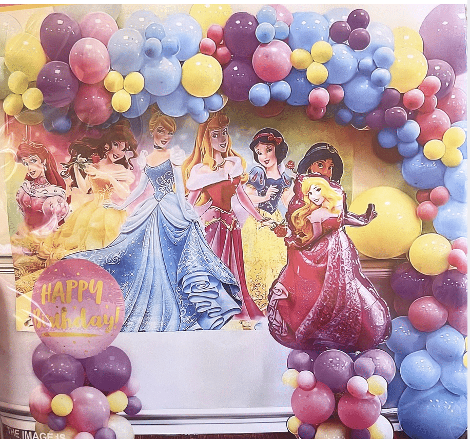 Комплект с плакат Принцеси "Disney Princess" - 80 броя + помпа 5 Комплект с плакат Принцеси „Disney Princess“ – 80 броя + помпа