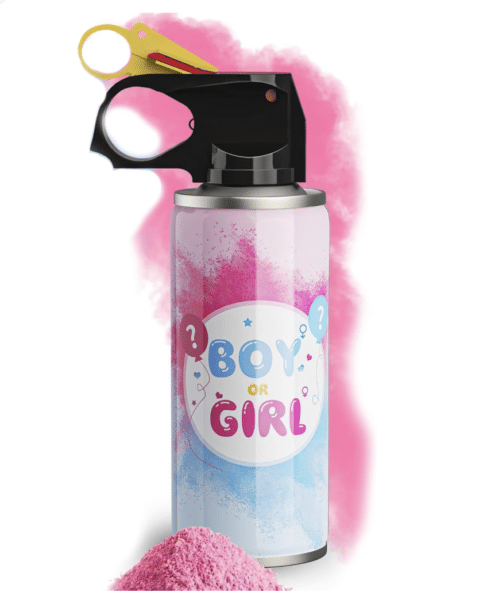 Парти спрей /Пожарогасител/"BOY or GIRL" /розов прах/- 200 гр
