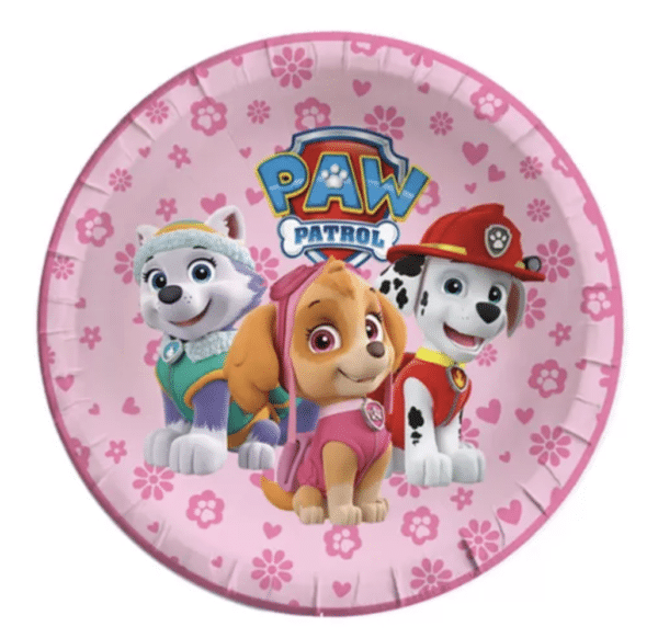 Парти чинии Пес Патрул- Paw Patrol - Skye - Скай - 10 броя - 18 см-вар.2